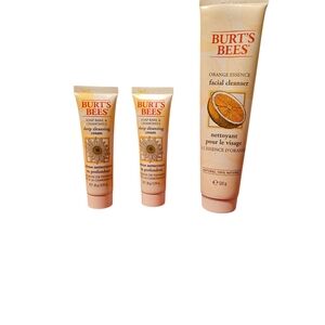 Burt’s Bees Cleanser Set: (1) Orange Essence 4.3oz & (2) Soap Bark & Chamomile